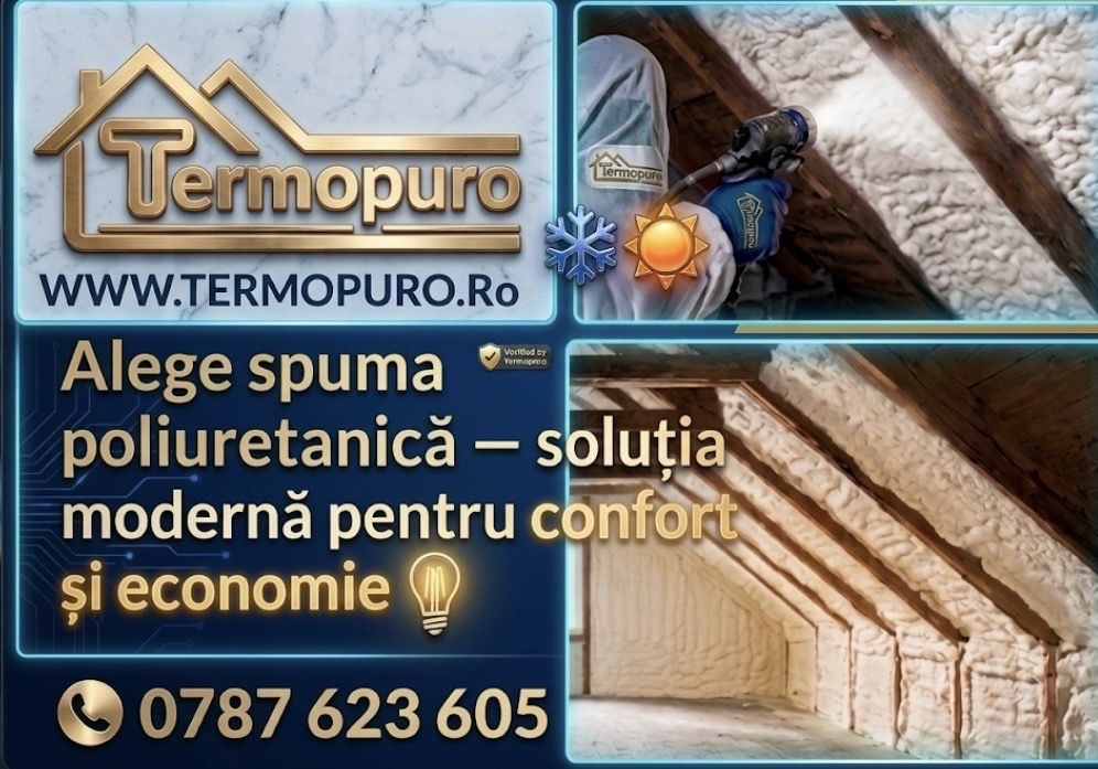Izolatie cu spuma poliuretanica / hidroizolatie