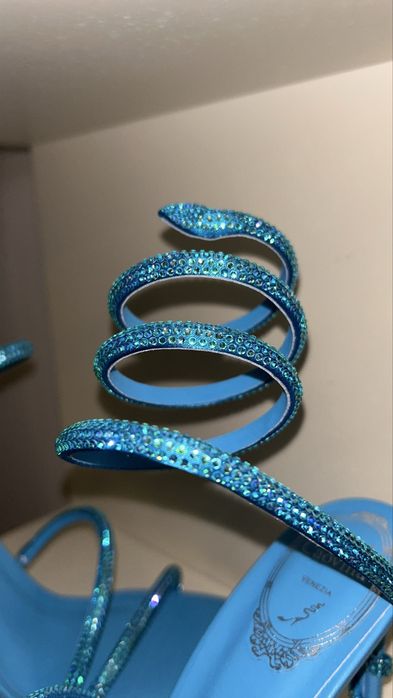 Sandale Rene caovilla piele naturala pe stoc