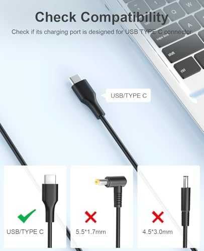 Нов стенен адаптер Зарядно 65W Type-C ASUS UX390 UX325 C213 C302 C403