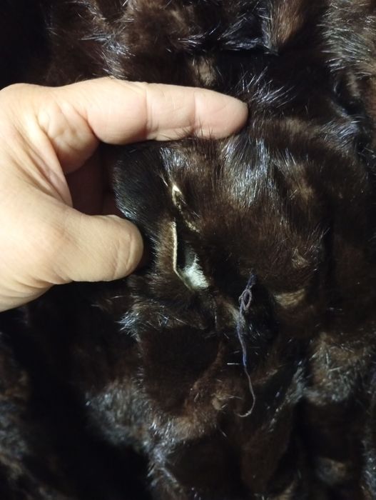 Шуба норка  50 размер кусочками юг