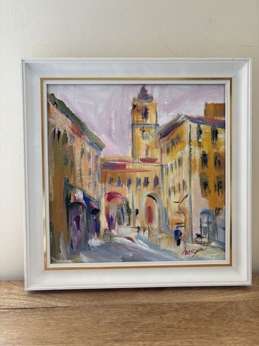 Tablou, Centru vechi, neinramat, 30/30 cm, panza