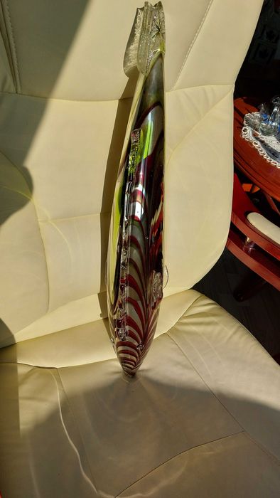 Peste sticla Murano fructiere de Cristal