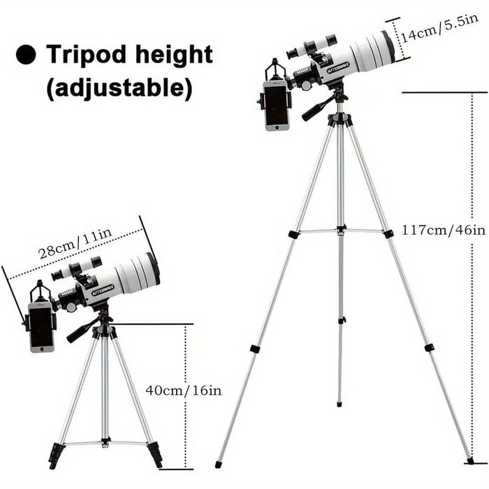 ТЕЛЕСКОП 30070MM pro Refractor telescope TELESKOP Полный комплект
