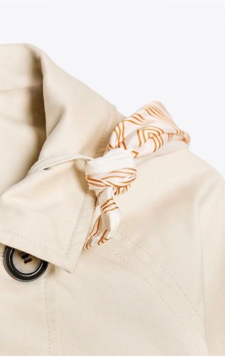 Плащ Zara с платком  новый