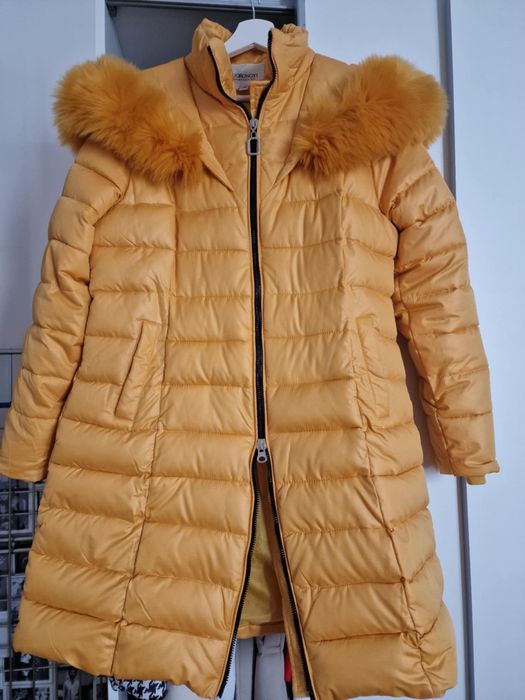Haina Geaca Puffer Lunga de Iarna Calduroasa, Gluga, Fermoar Dublu, ma