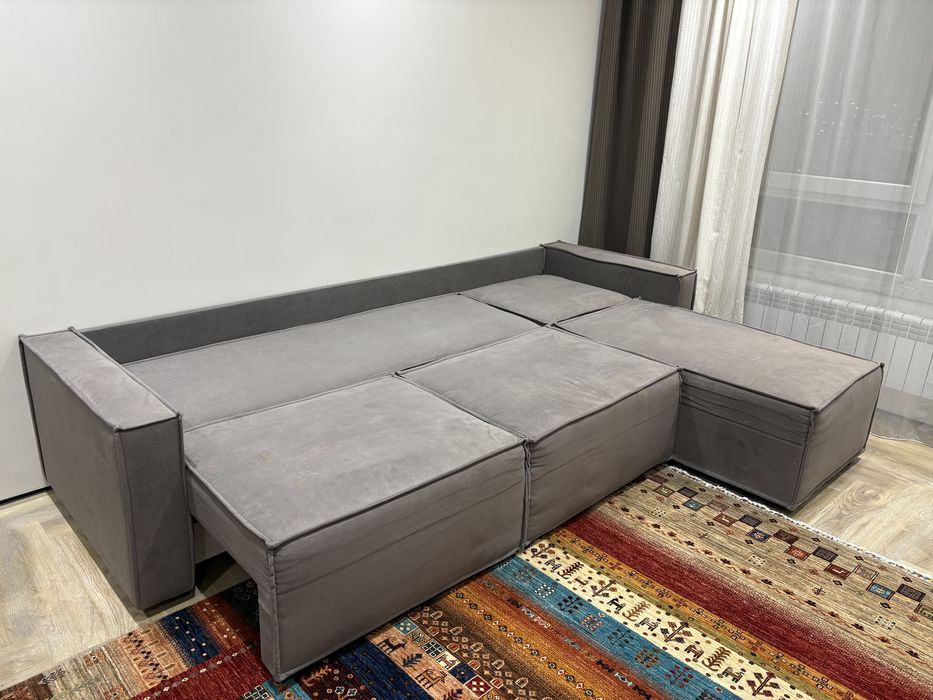 Диван тик-так, цвет серый