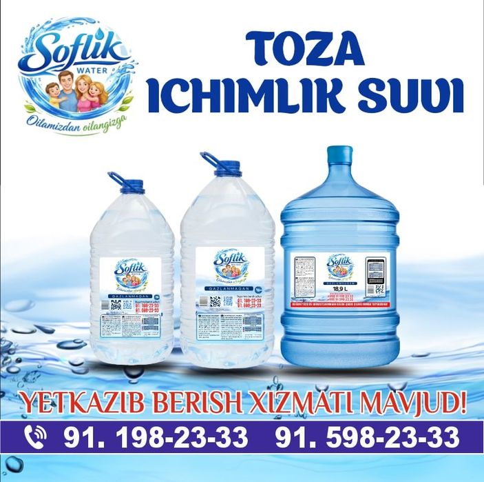 18,9 Filtirlangan suv