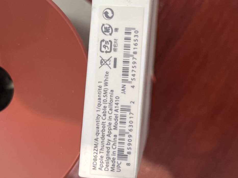 Apple Thunderbolt 2 кабел 0.5м