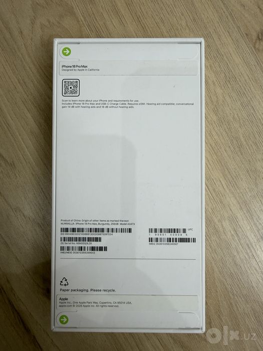 IPhone 18 Pro Max 256 gb