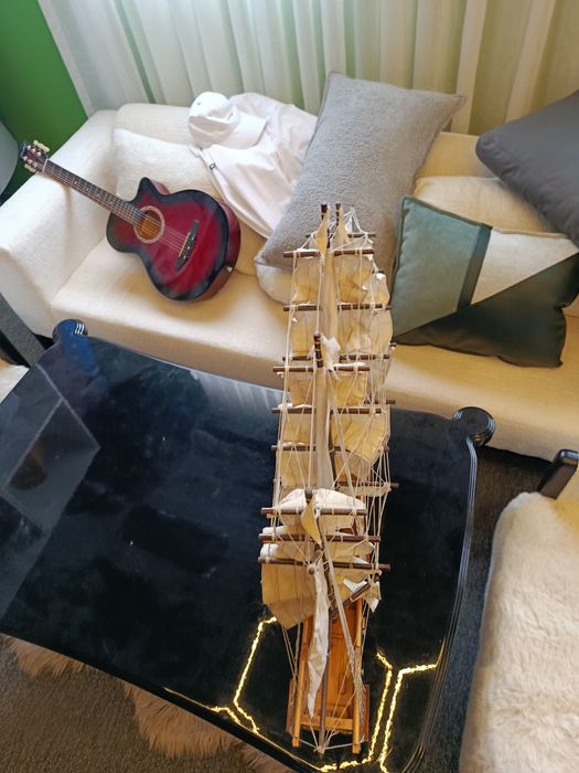 Декоративный парусный корабль (ручная работа/интерьер)