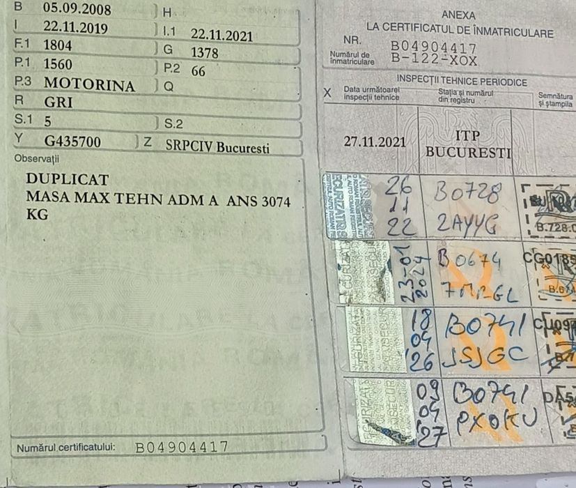 Peugeot 308, 1.6hdi, 2008, itp valabil aprilie 2027, stare buna de functionare.
se poate viziona in sectorul 6 zona Pacii