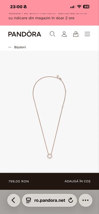 Set Pandora rose gold