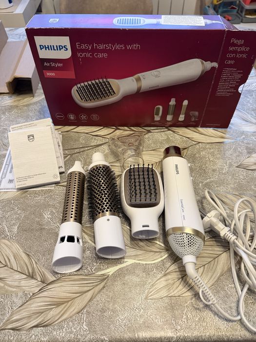 Електрическа четка за коса Philips - BHA310/00, 800W, бяла
