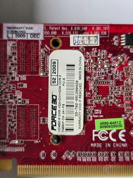 Повредена Видеокарта AMD Radeon HD 4550 512MB – За Части/Ремонт