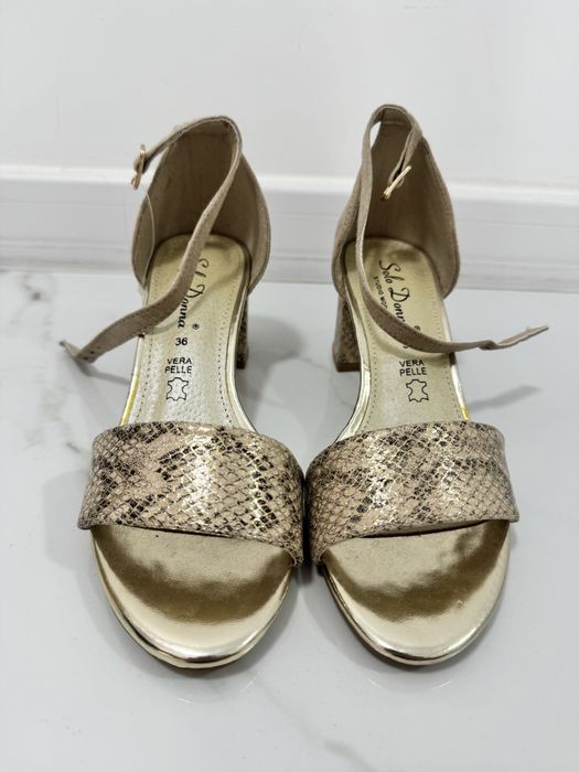 Vand sandale din piele Solo Donna