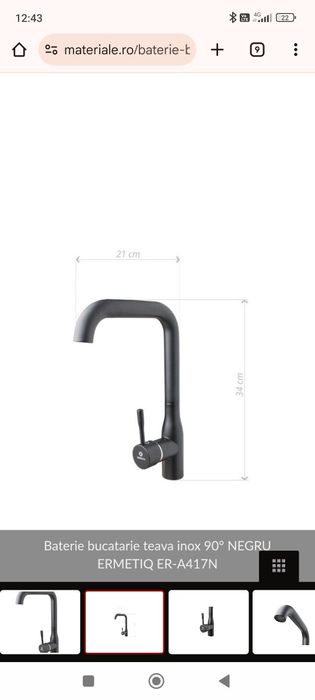 Baterie bucătărie noua sigilată