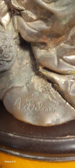 „Îndrăgostiții”. Semnata. A(Auro). Belcari.