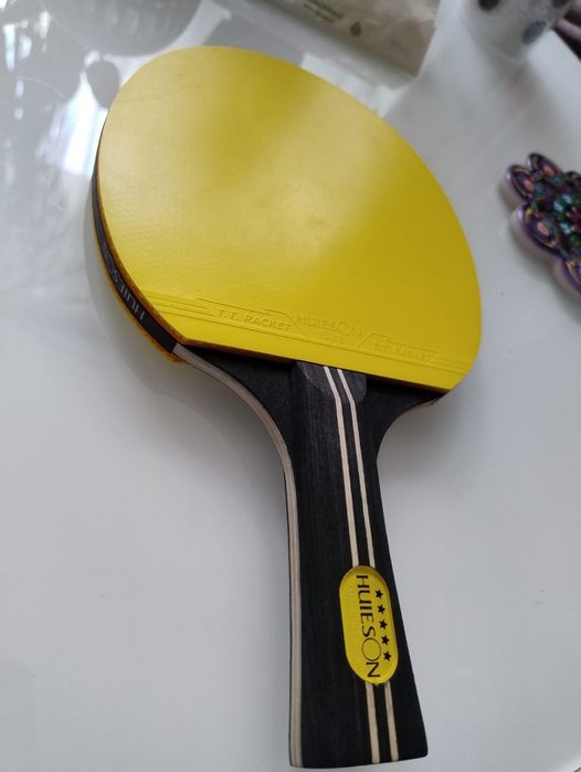 Paleta tenis de masa Huieson defensiva - galbena