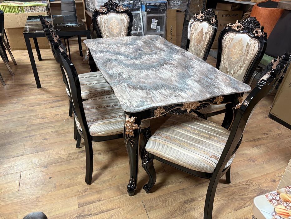 Трапезна маса Мраморна лукс