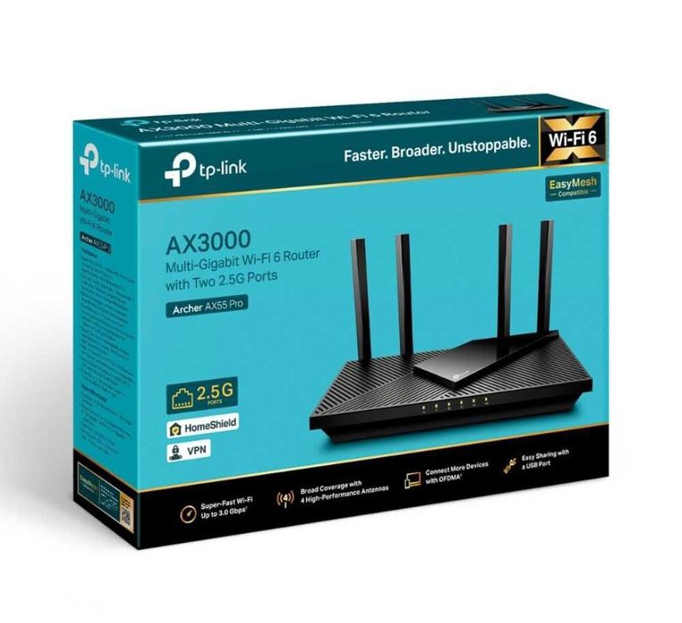 Wi-Fi Роутер TP-Link Archer AX55 Pro AX3000