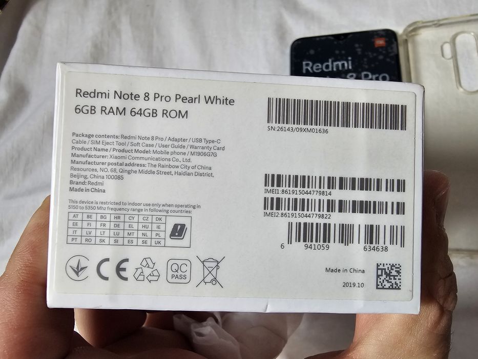 Xiaomi Redmi Note 8 PRO White Pearl