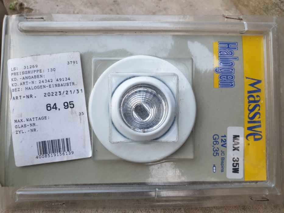 kit halogen / Spot IP65 alb cald 35W alb