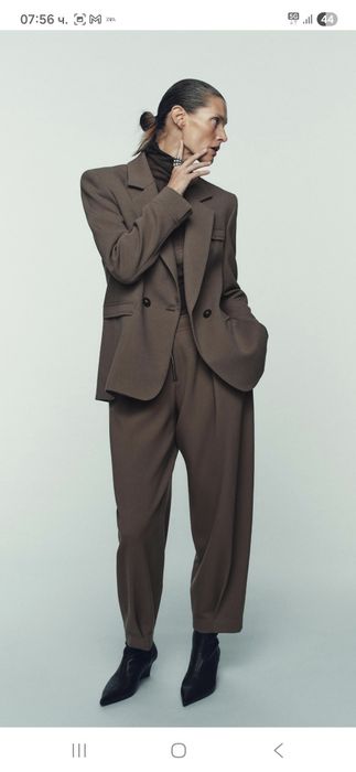 Zara нов панталон с блейзър