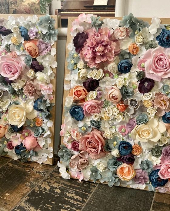 Картина / пано с цветя 3D за дома / парти / сватба / букви декорации