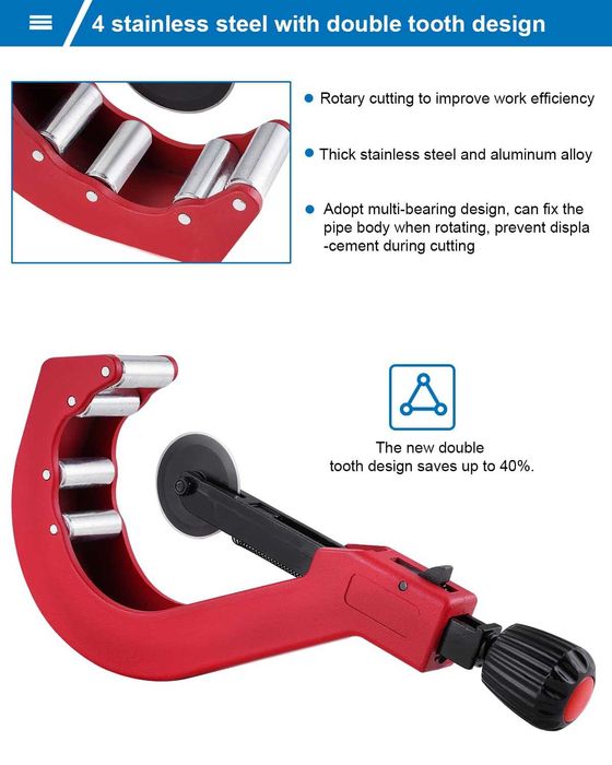 BAOSHISHAN ножица за PVC тръби 50–120 мм за твърди пластмаси