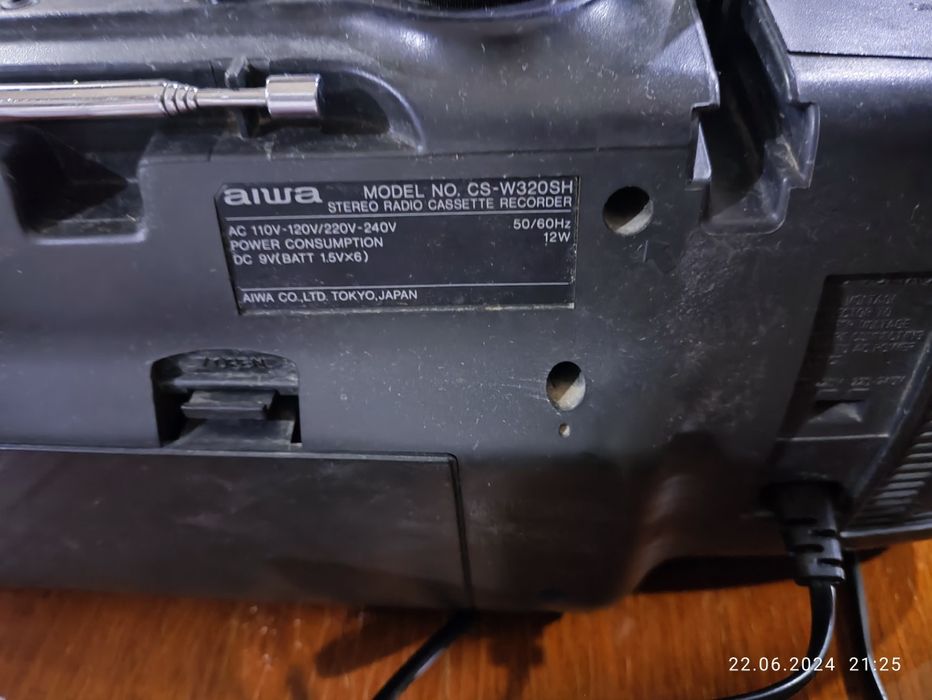 Кассетный аудиомагнитофон AIWA. Оригинал Япония.