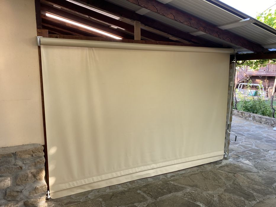 Ветроупорни завеси тенти PVC винил кристал сенници ветробрани перголи