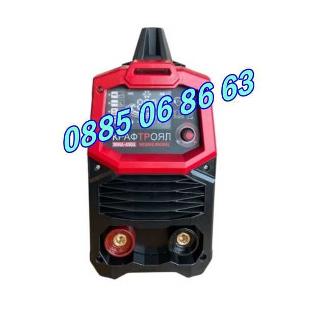 Инверторен електрожен с LCD дисплей 450A, олекотен дизайн
