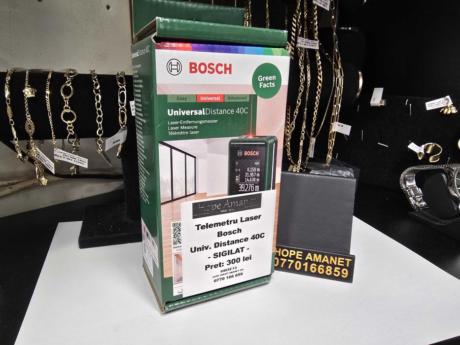 Hope Amanet P10/Telemetru Laser Bosch UniversalDistance 40C - SIGILAT -