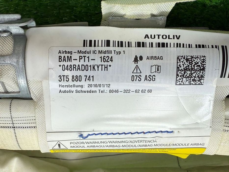 AIRBAG CORTINA STANGA SKODA SUPERB II Combi 2010 2.0 DIESEL COD OEM BAM-PT1-1624 3T5880741 2008-2015