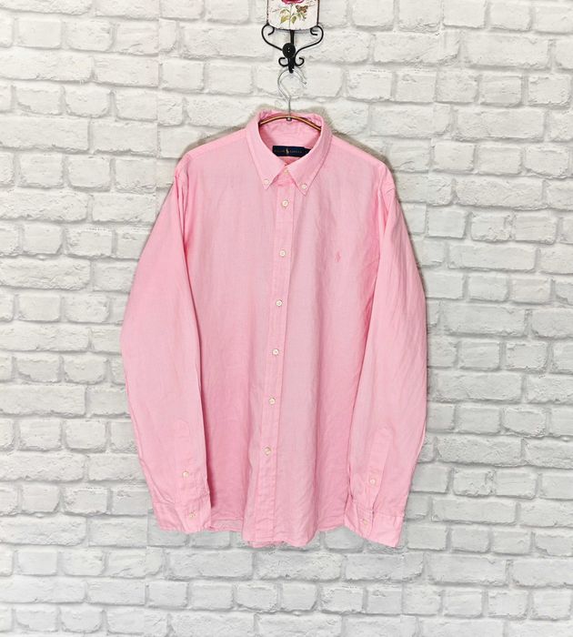 Ralph Lauren Оригинална розова мъжка риза размер L