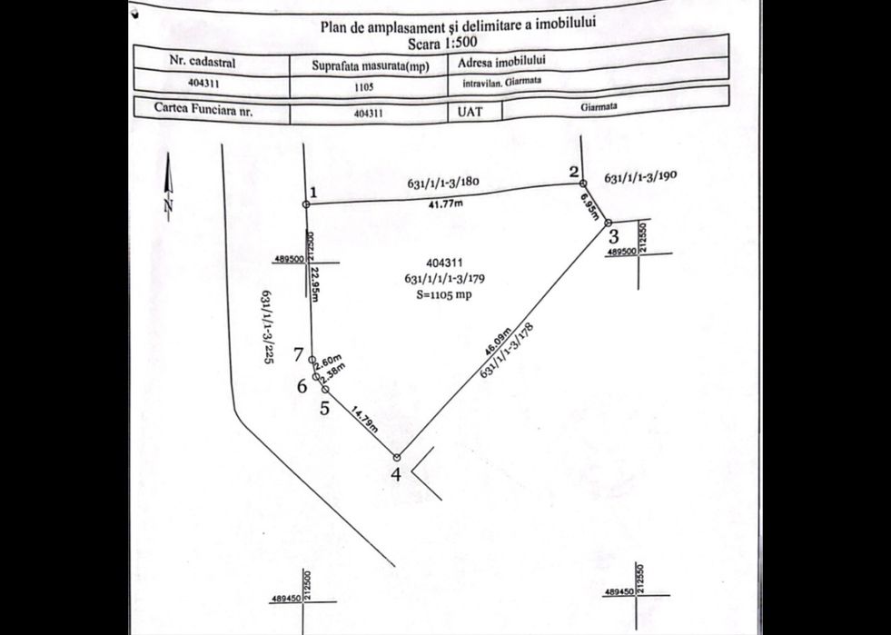 Teren Intravilan 1.105 mp Giarmata – Ideal Construcție – Acte la zi