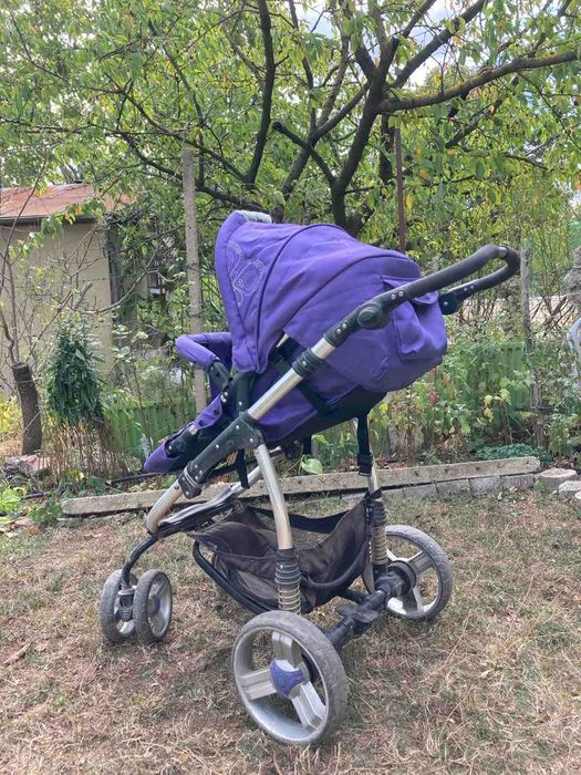 Комбинирана бебешка / детска количка Bertoni Plasma violet Butterfly