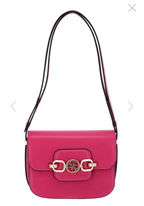 Дамска розова чанта guess hensely