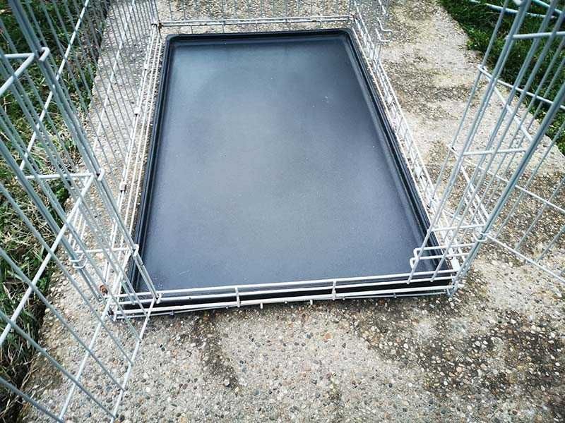 транспортна клетка метална сгъваема 92x59x62см за куче, стационар