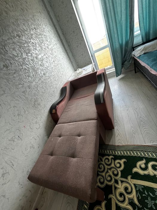Кресло кроват коричневый