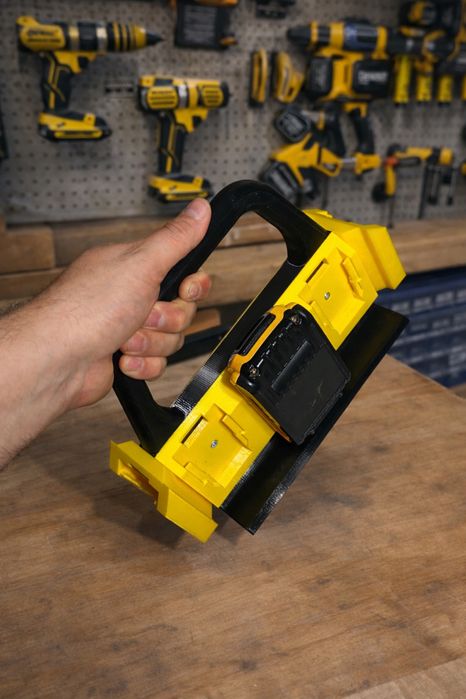 Suport 8 acumulatori Dewalt XR 18V 54V geanta transport