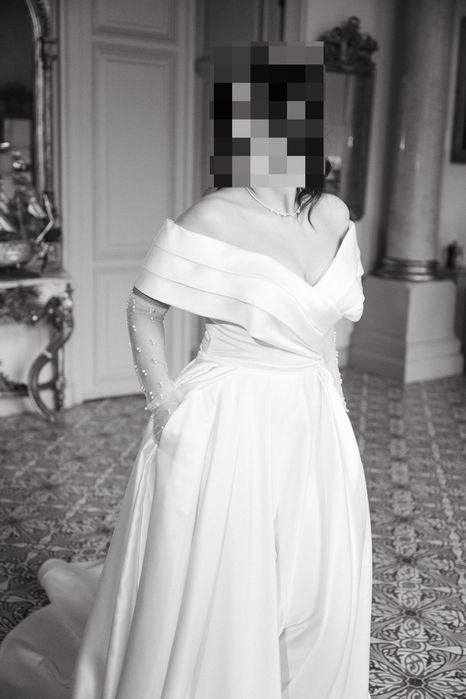 Rochie mireasa tip A, impecabila
