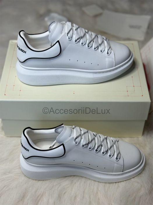 Alexander McQueen White/White Black Full Box Verificare Colet 36-45