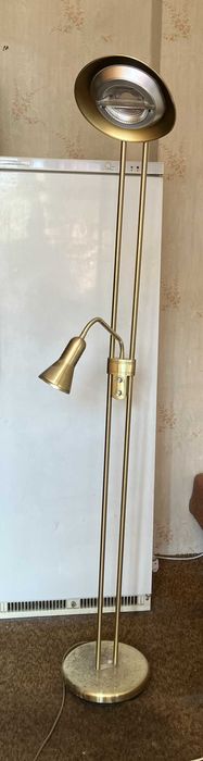 Лампа стояща ( подова) от месинг - работеща