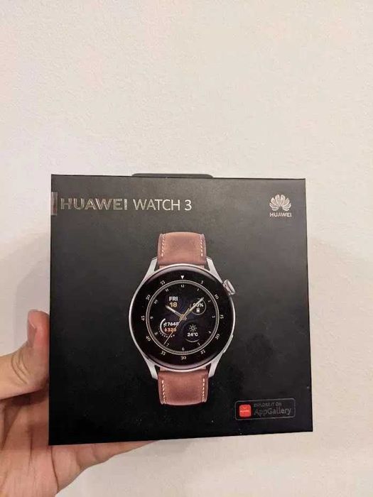Smartwatch Huawei Watch 3 Classic Edition eSIM 46mm Brown Leather nou Sigilat