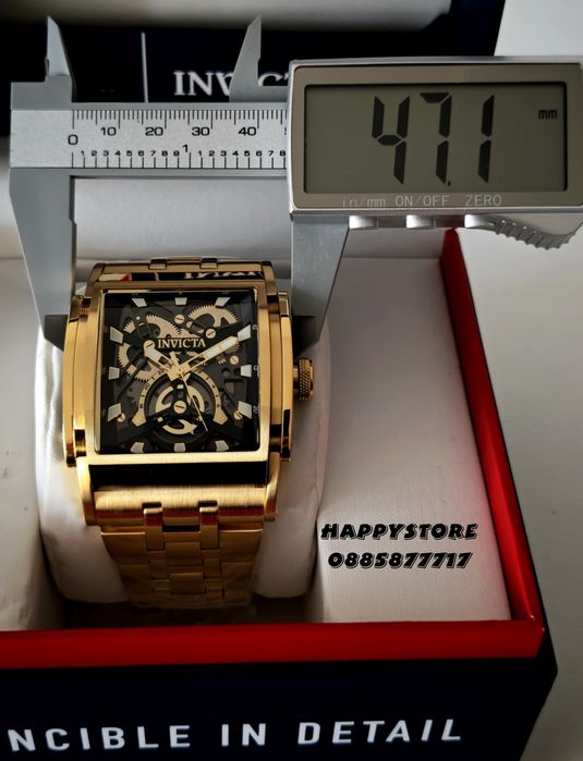 INVICTA Powertrain Gold 47 mm, Инвикта нов мъжки часовник