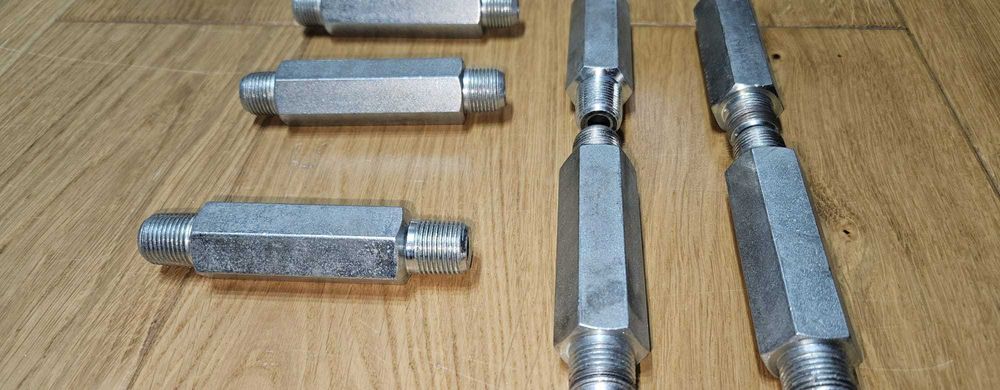 NIPLU 3/8 NPT 700 BAR L=100 MM