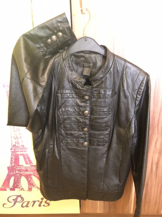 Кожено сако.   …..черно