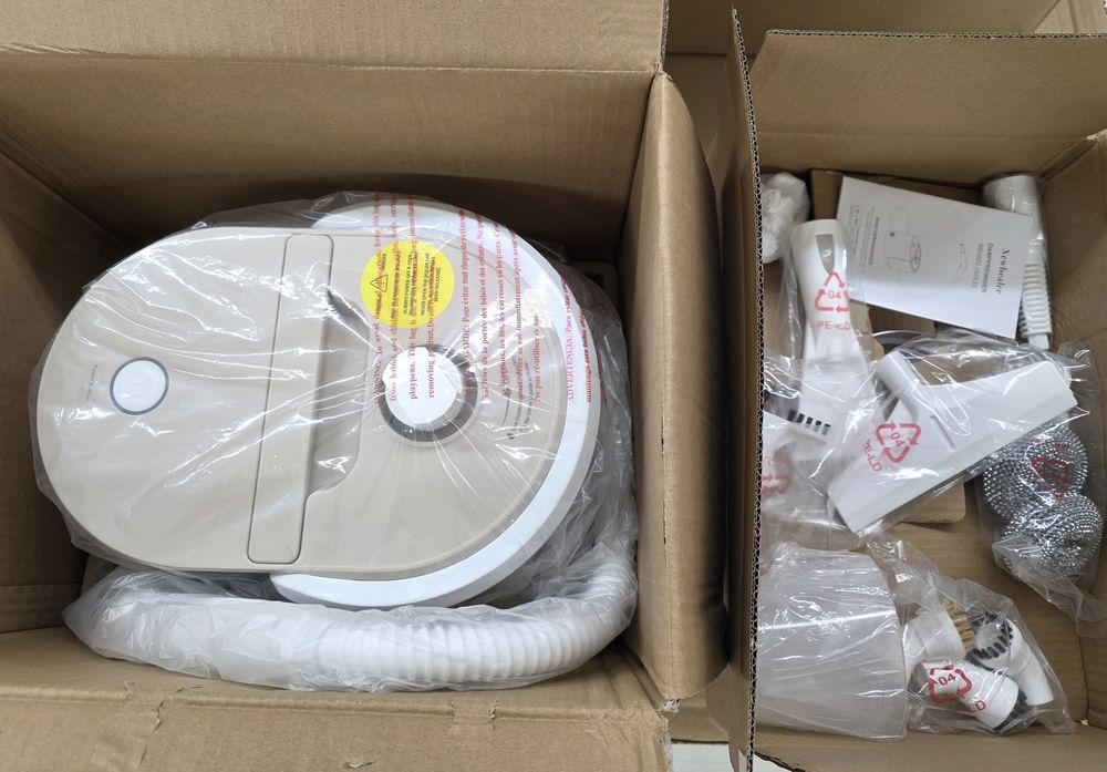2-в-1 Парочистачка Newbealer, 1500W, 3 bar, 12 приставки, 1.5L бойлер от неръждаема стомана