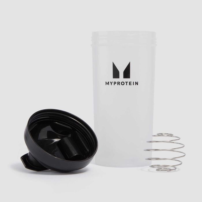 MyProtein Пластмасов шейкър + Спортна бутилка за вода- прозрачен/черен